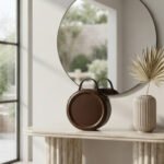 Structured Round Top-Handle Bag-Deep Espresso Brown - Image 3