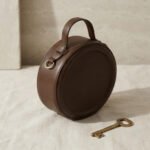 Structured Round Top-Handle Bag-Deep Espresso Brown