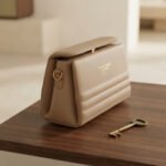 Structured Minimalist Shoulder Bag-Warm Beige
