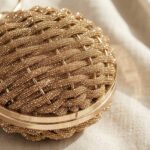 Gilded Woven Sphere Clutch-Metallic Gold - Image 2