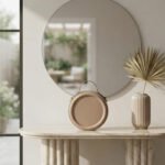 Minimalist Round Top-Handle Bag-Warm Taupe - Image 3