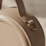 Minimalist Round Top-Handle Bag-Warm Taupe - Image 2