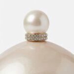 Spherical Pearl-Lustre Evening Clutch-Iridescent Champagne - Image 2