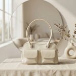 Utility Chic Satchel-Cream