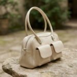 Utility Chic Satchel-Cream - Image 3