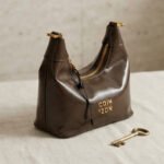 Glossy Arch Shoulder Bag-Rich Espresso Brown - Image 3