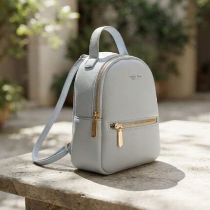 Pastel Mini Backpack-Soft Baby Blue