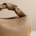 Knotted Handle Textured Hobo-Warm Camel - Image 3