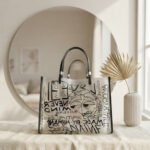 Graffiti Art Clear Tote-Transparent with Black Print