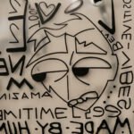 Graffiti Art Clear Tote-Transparent with Black Print - Image 2