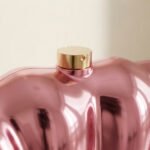 Liquid Chrome Sculptural Clutch-Neon Hot Pink - Image 2