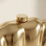 Liquid Chrome Sculptural Clutch-Polished Gold - Image 3