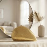 Golden Shell Sculptural Clutch-High-Shine Gold
