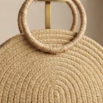 Textured Woven Arch Tote-Natural Straw - Image 2