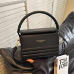 Structured Box Top-Handle Satchel-Black - Image 2