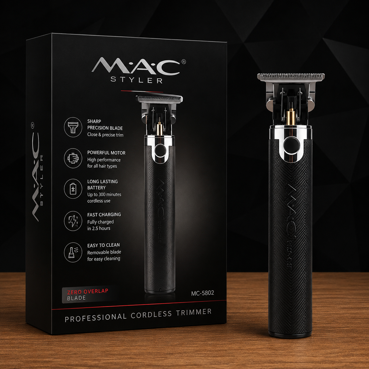 ChatGPT Image Jul 18, 2026, 02_57_46 PM MAC Styler MC-5802 Wireless Metal Hair Clipper - Image 1