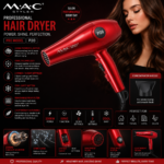 MAC Styler MC-6644 Professional Ionic 2200W Hair Dryer - Image 3