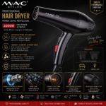 MAC Styler MC-6655 Professional Luxury 2000W Ionic Hair Dryer - Image 3